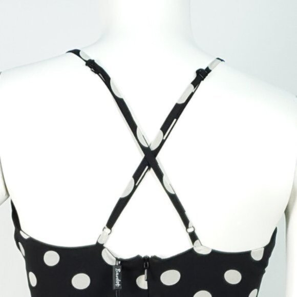 BARDOT Dress Polka Dot Mini Ruffled Trim Sleeveless Size XS - Picture 5 of 7